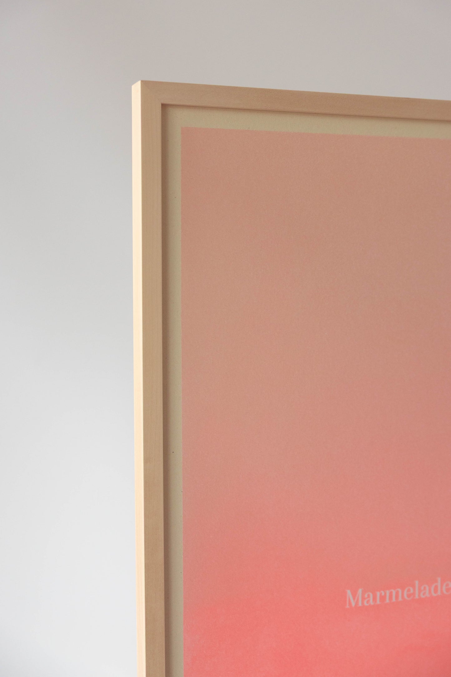 Marmeladenglasmomente 1>1000 70x100cm in Echtholz gerahmt
