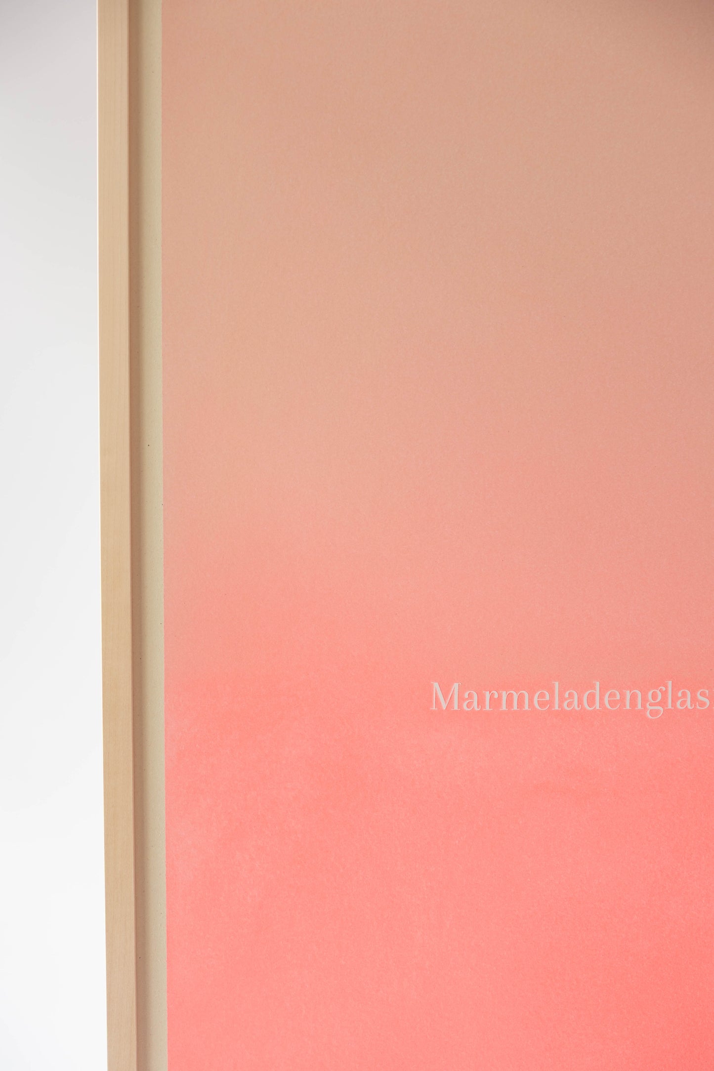 Marmeladenglasmomente 1>1000 70x100cm in Echtholz gerahmt