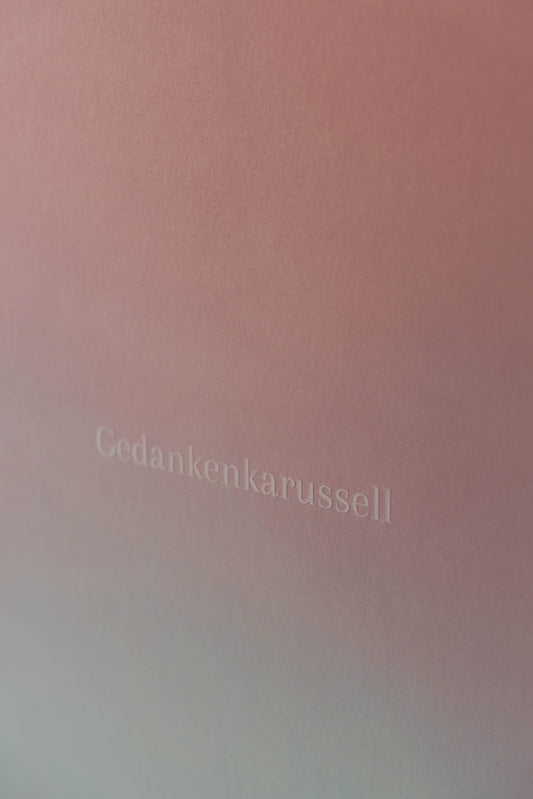 Gedankenkarussell 1>1000 70x100cm in Echtholz gerahmt