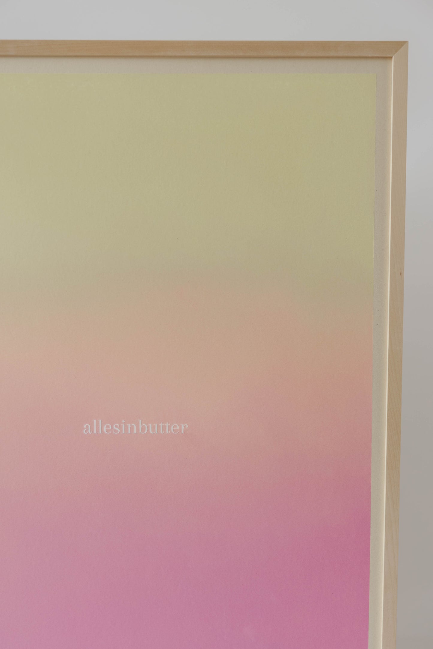 allesinbutter 1>1000 70x100cm in Echtholz gerahmt