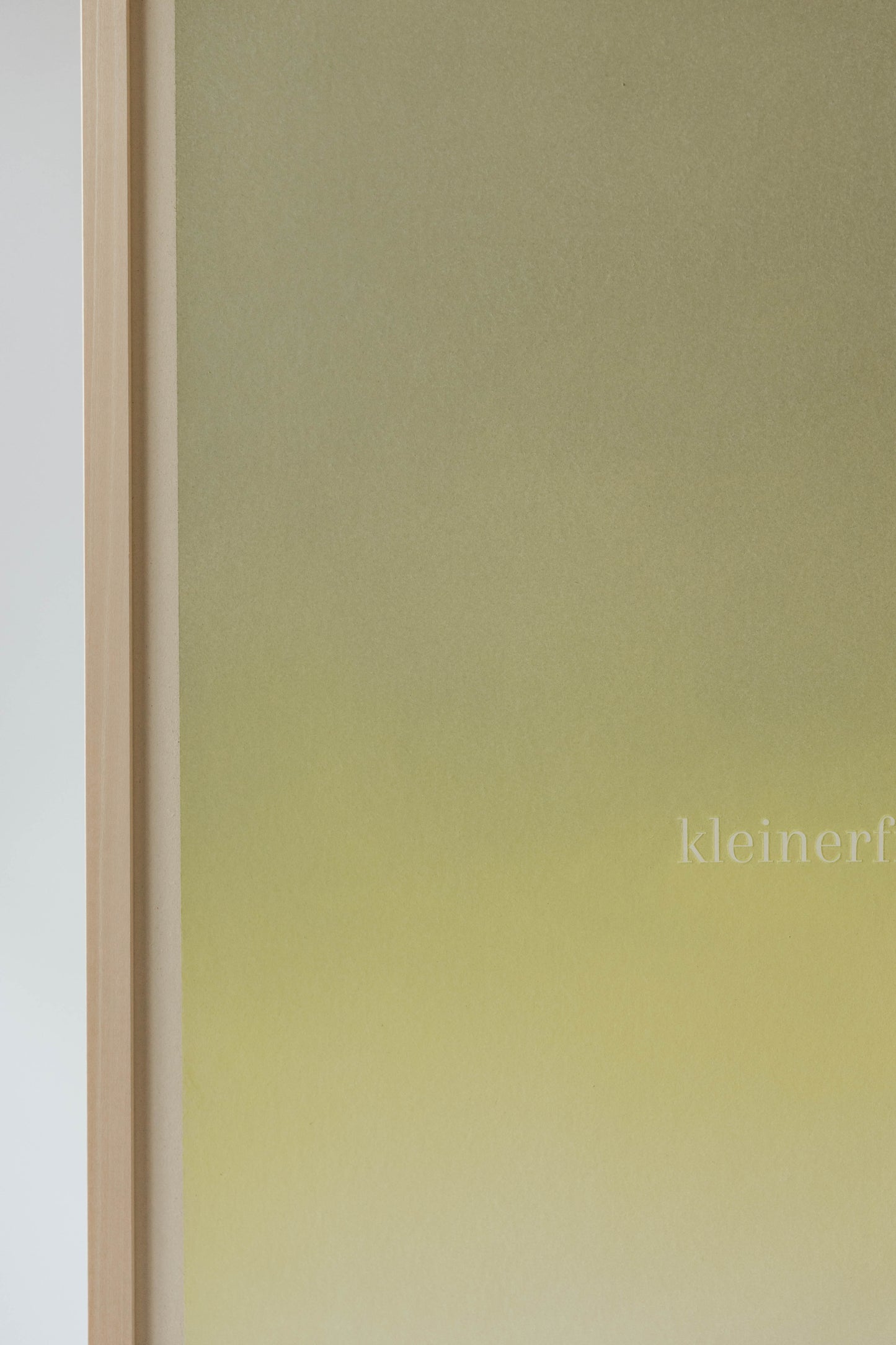 kleinerfingerschwur 1>1000 70x100cm in Echtholz gerahmt