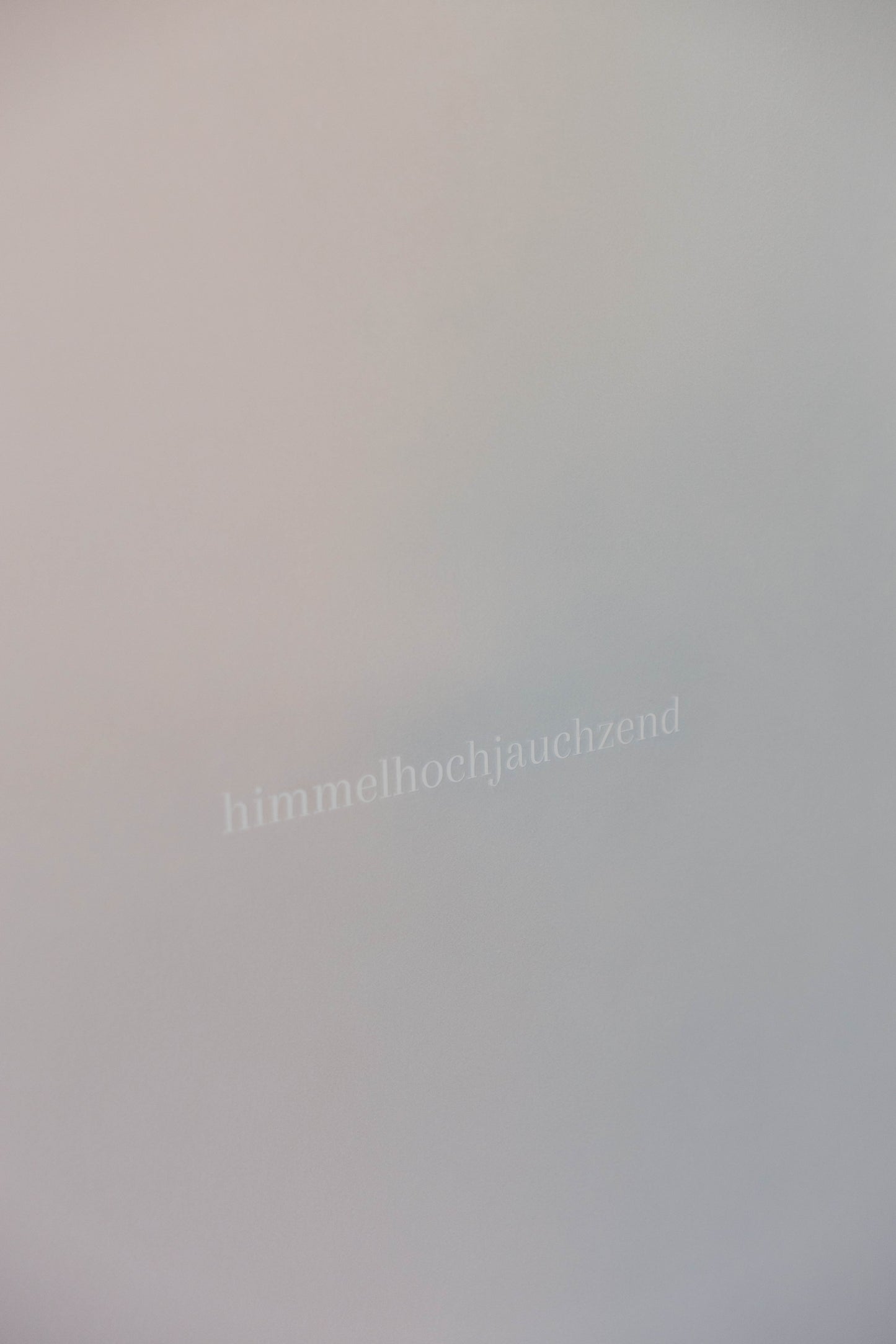 himmelhochjauchzend 1>1000 70x100cm Echtholz gerahmt